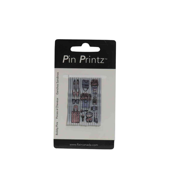 PIN PRINTZ Abstract 2" Bobby Pin 16 pins